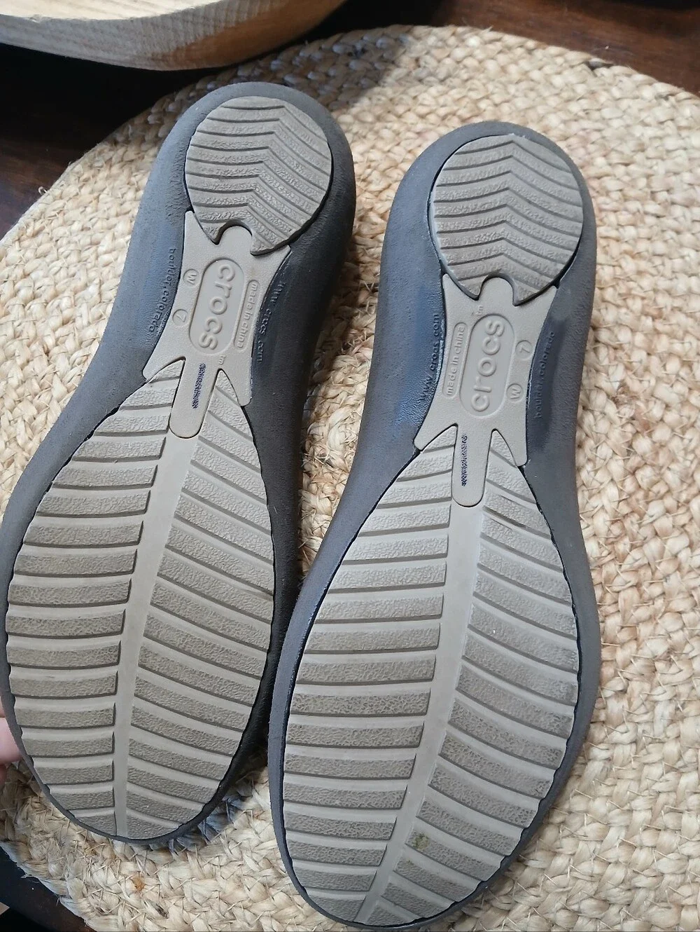 CROCS Women’s Gray Slip-On Ballet Flats
